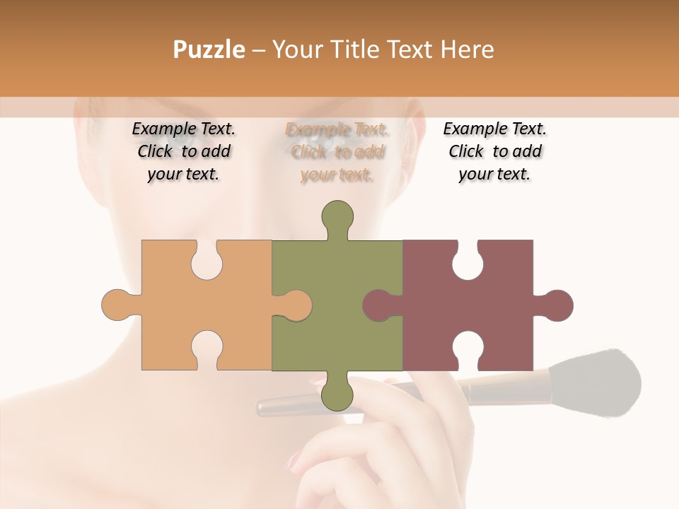 Lips Powder White PowerPoint Template