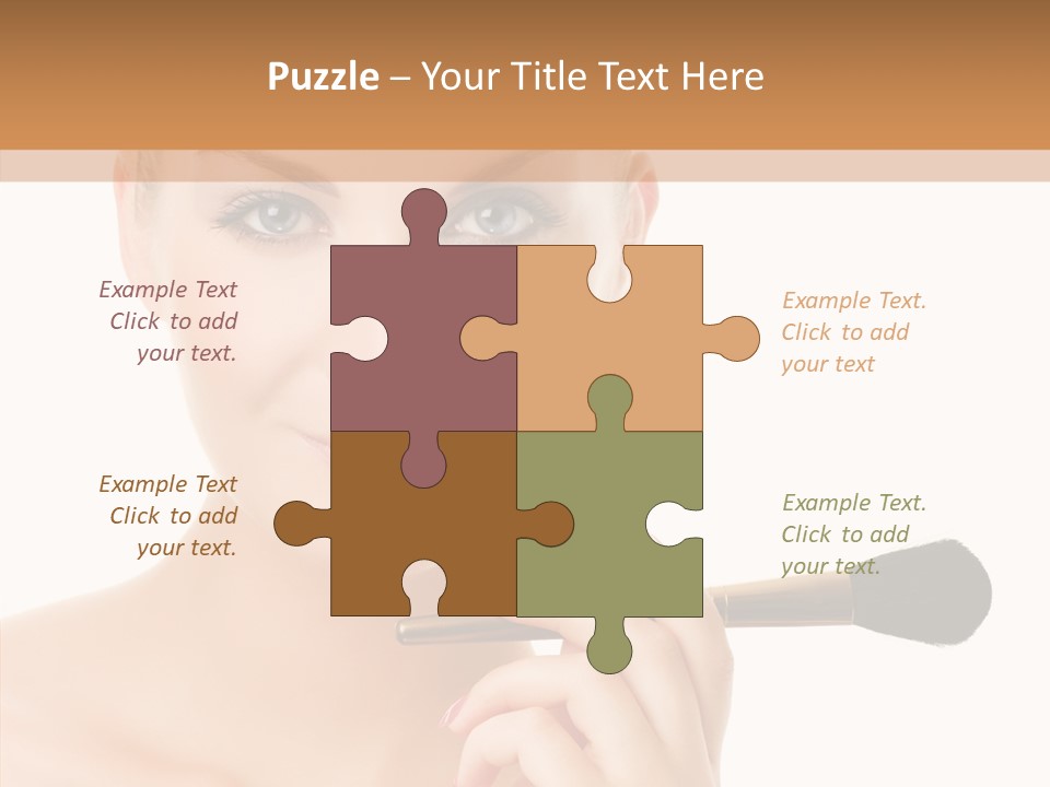 Lips Powder White PowerPoint Template