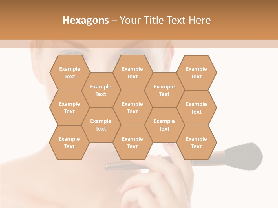 Lips Powder White PowerPoint Template