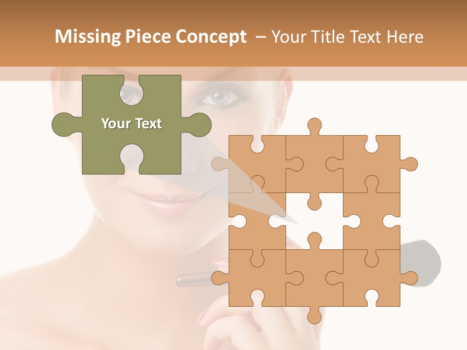 Lips Powder White PowerPoint Template