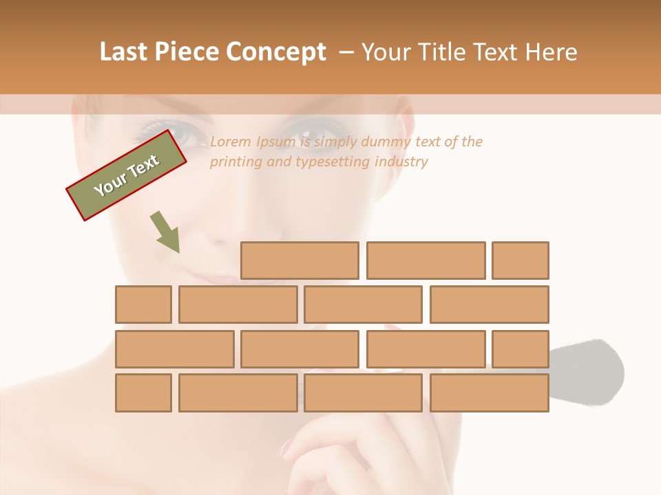 Lips Powder White PowerPoint Template