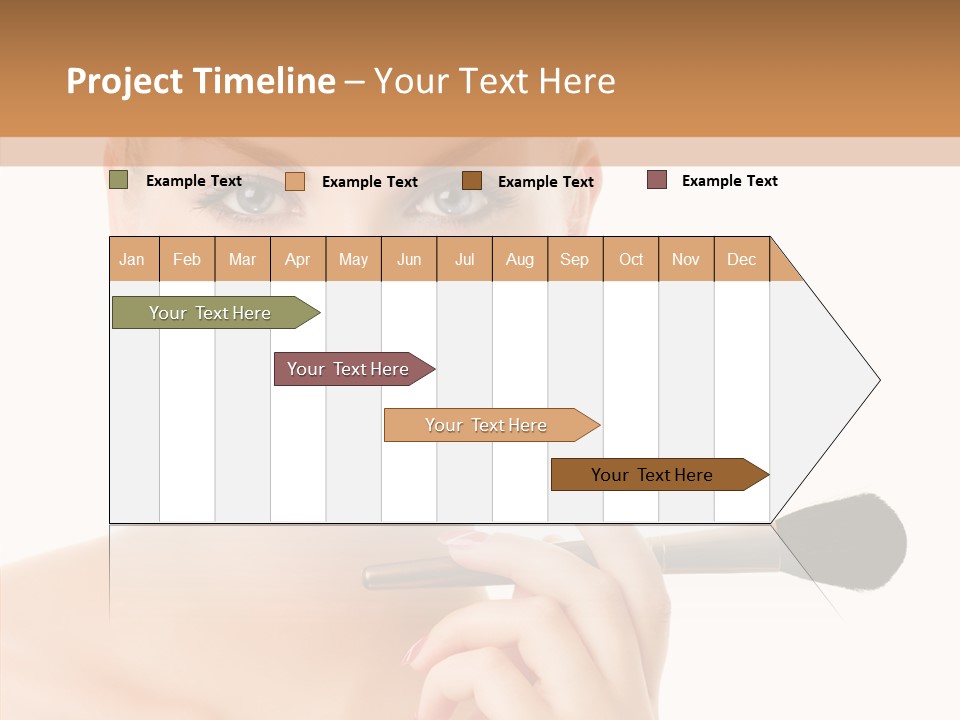 Lips Powder White PowerPoint Template