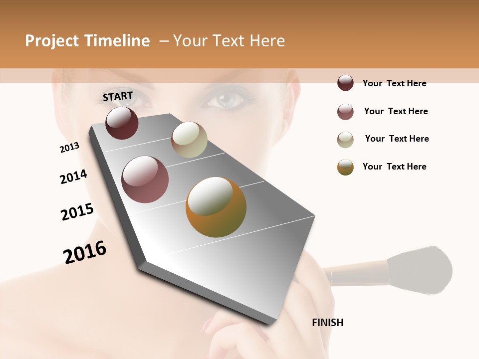 Lips Powder White PowerPoint Template