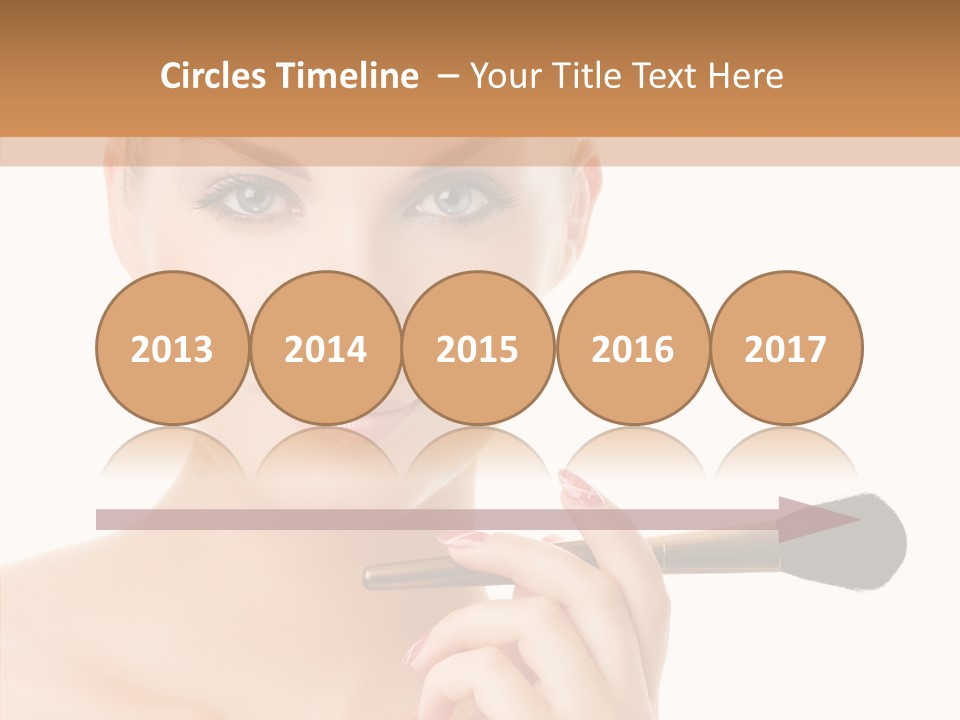 Lips Powder White PowerPoint Template