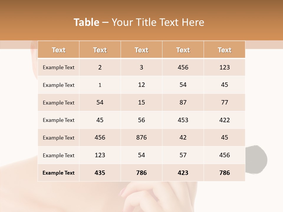 Lips Powder White PowerPoint Template