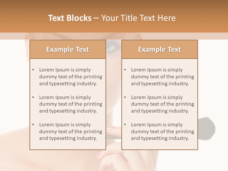 Lips Powder White PowerPoint Template