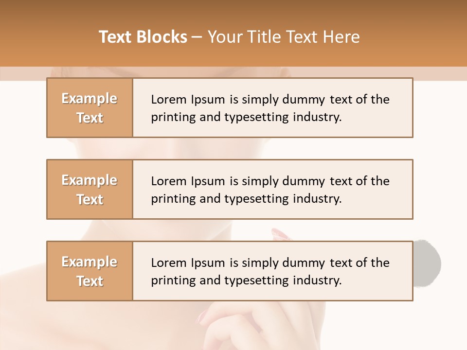 Lips Powder White PowerPoint Template