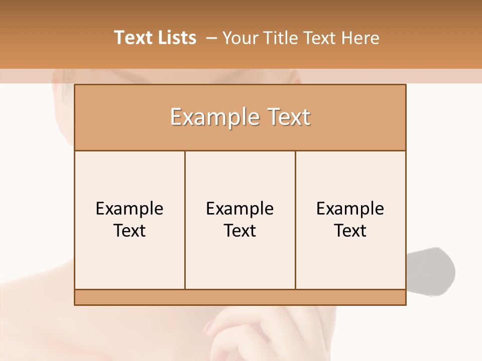 Lips Powder White PowerPoint Template