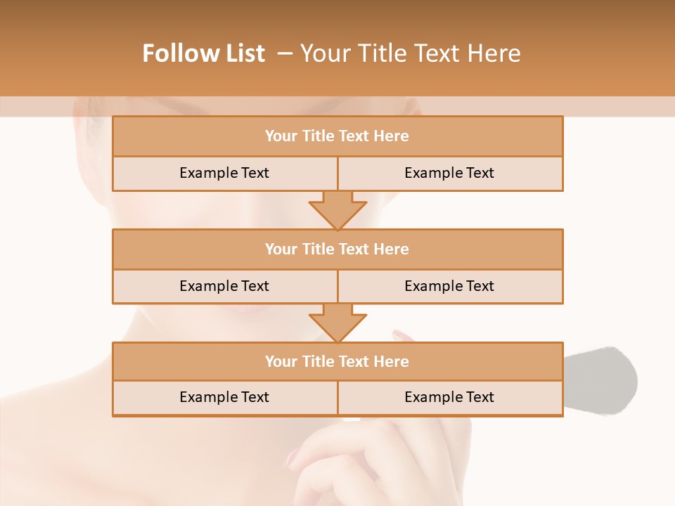 Lips Powder White PowerPoint Template