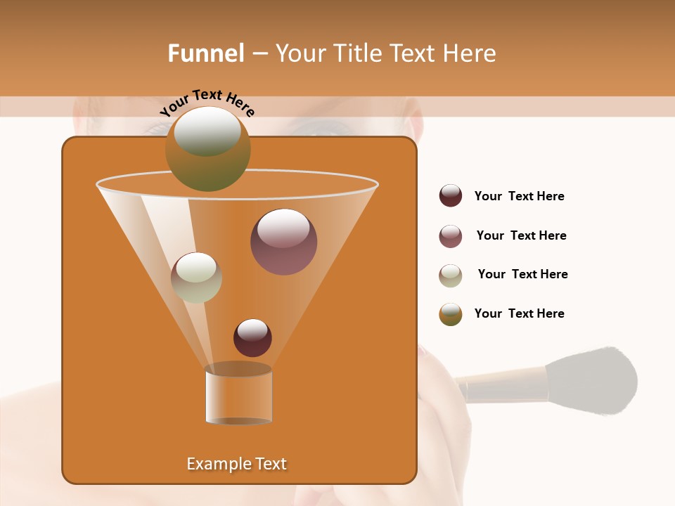 Lips Powder White PowerPoint Template