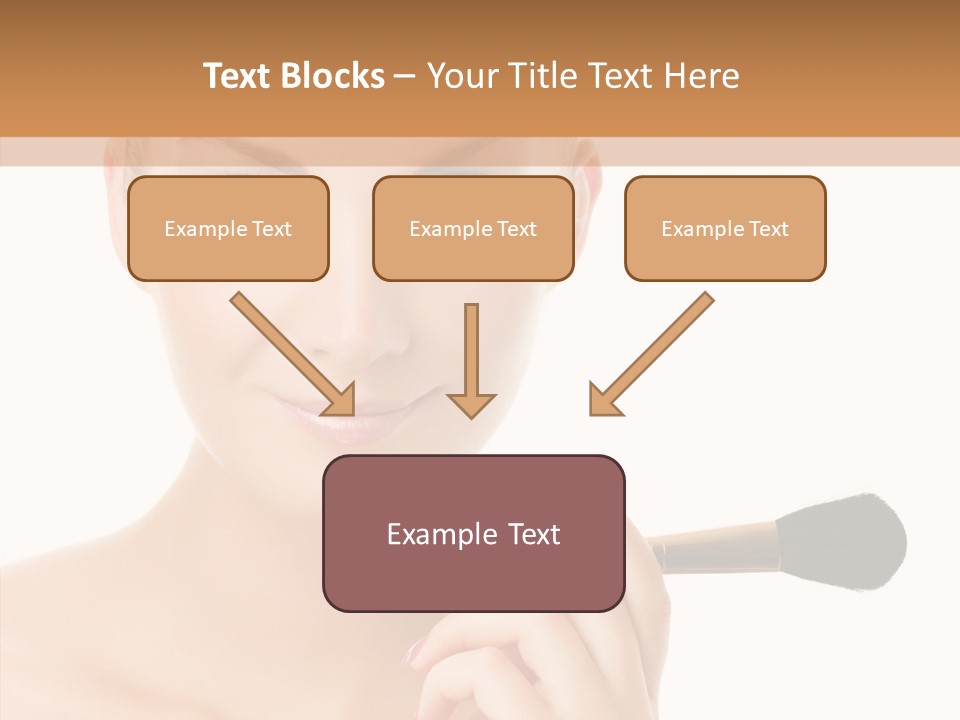 Lips Powder White PowerPoint Template