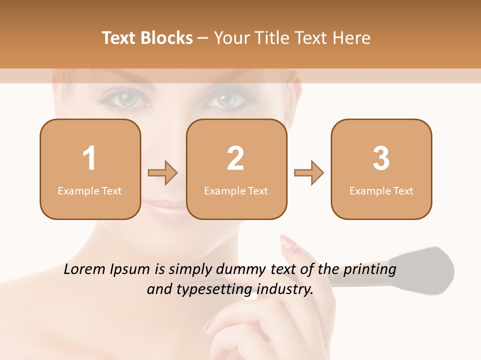 Lips Powder White PowerPoint Template