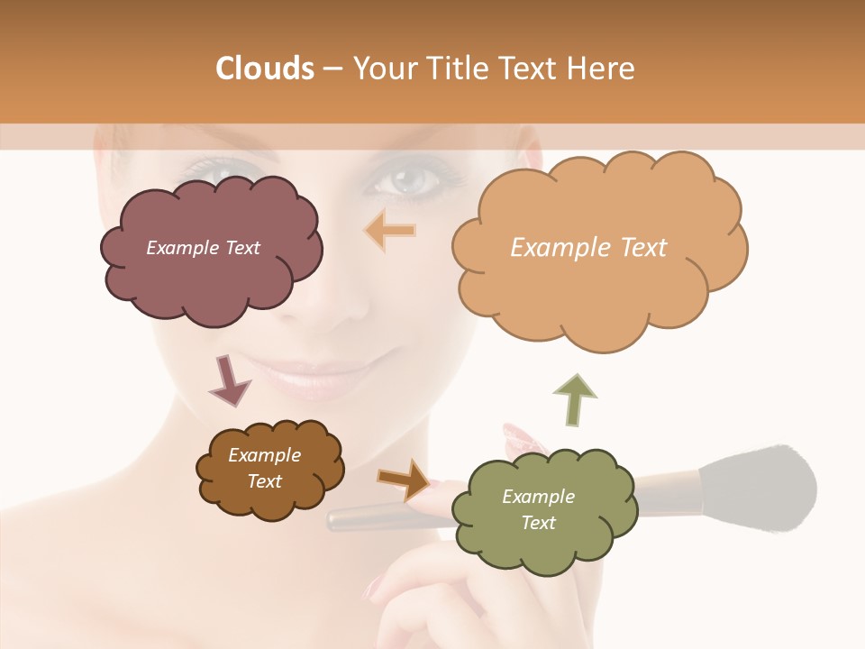 Lips Powder White PowerPoint Template