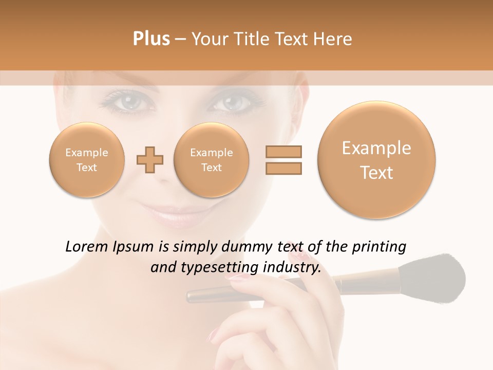 Lips Powder White PowerPoint Template