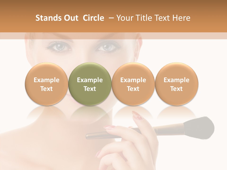 Lips Powder White PowerPoint Template