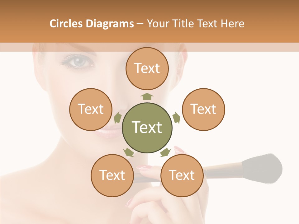 Lips Powder White PowerPoint Template