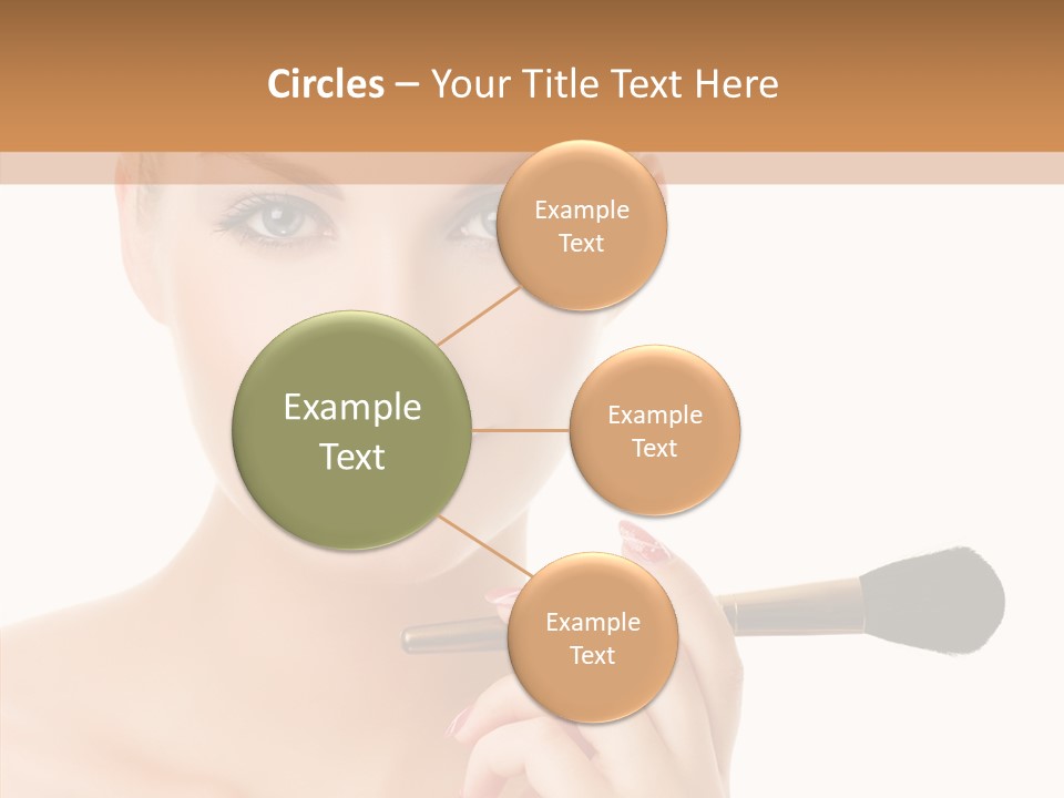 Lips Powder White PowerPoint Template