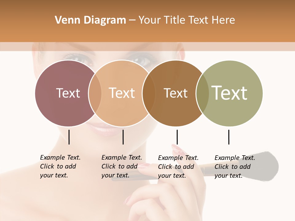 Lips Powder White PowerPoint Template