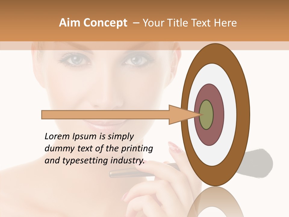 Lips Powder White PowerPoint Template