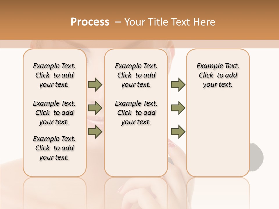 Lips Powder White PowerPoint Template