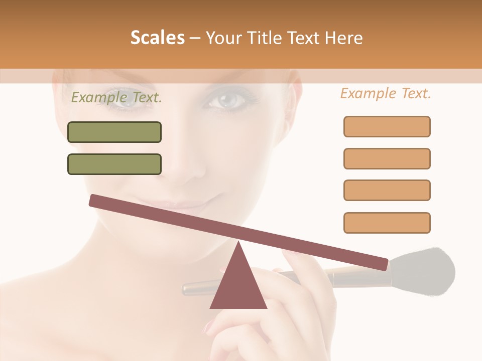 Lips Powder White PowerPoint Template