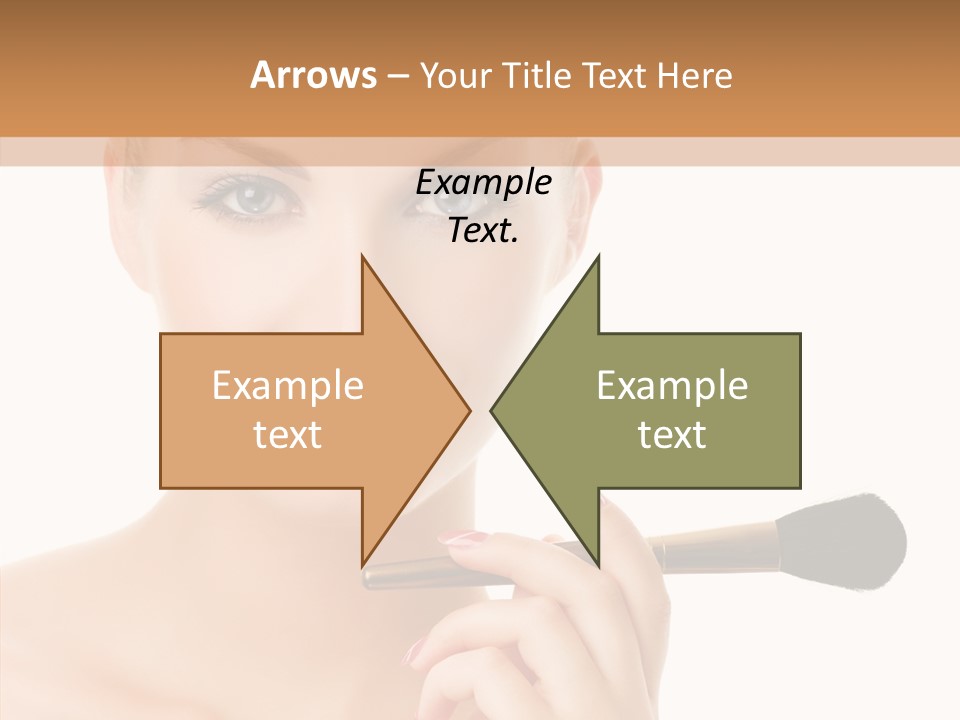 Lips Powder White PowerPoint Template