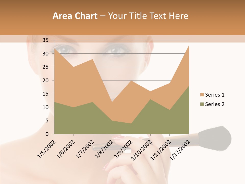 Lips Powder White PowerPoint Template