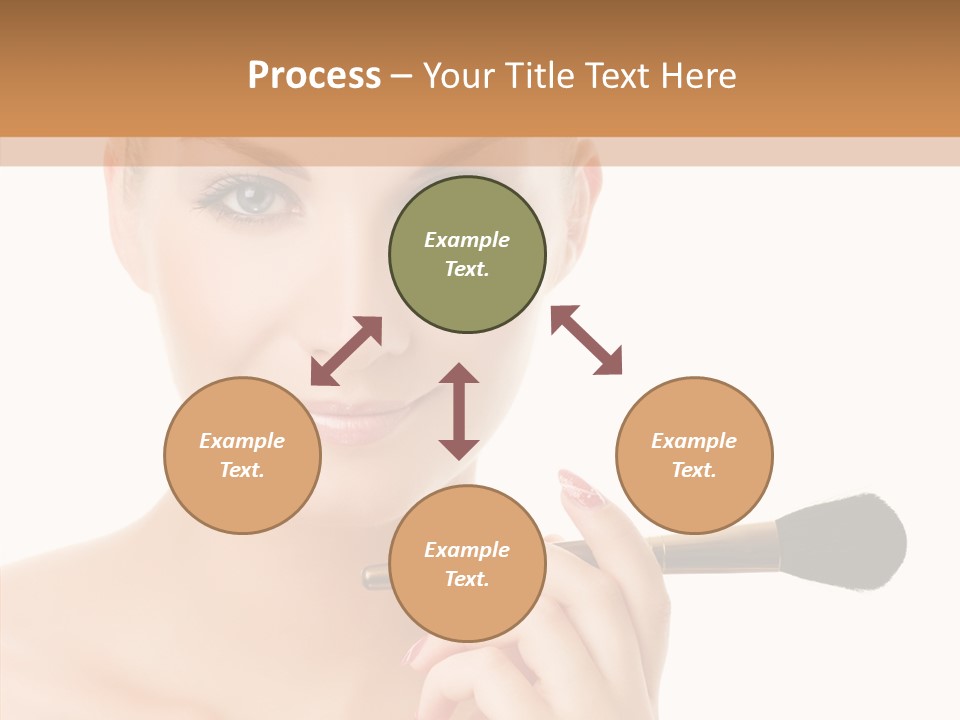Lips Powder White PowerPoint Template