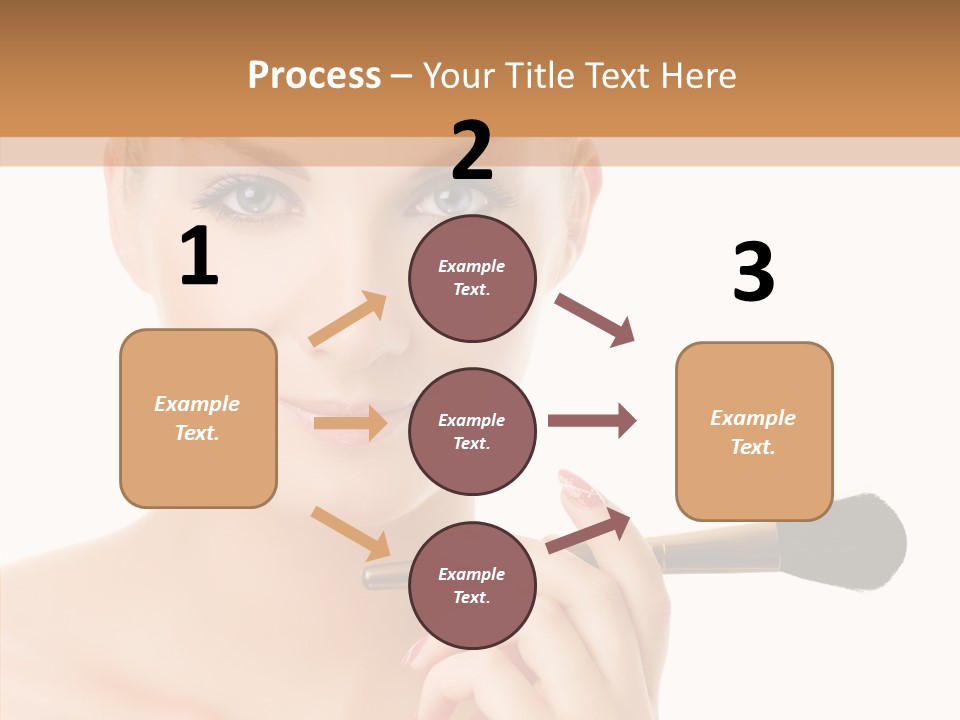 Lips Powder White PowerPoint Template