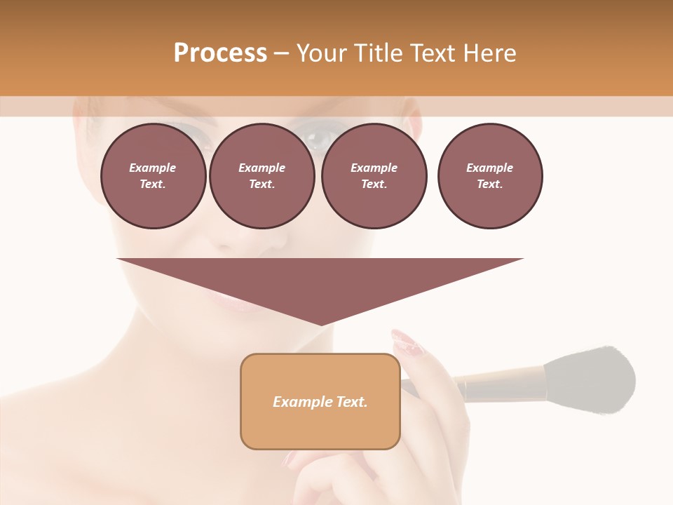 Lips Powder White PowerPoint Template