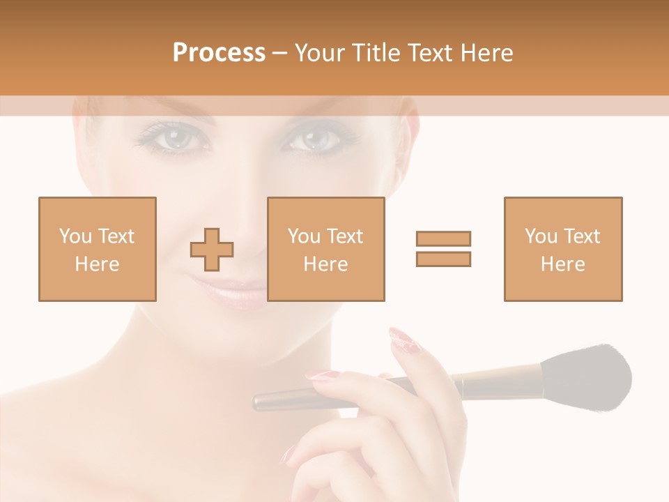 Lips Powder White PowerPoint Template