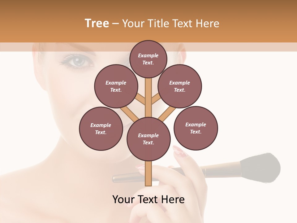 Lips Powder White PowerPoint Template
