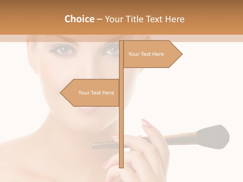 Lips Powder White PowerPoint Template