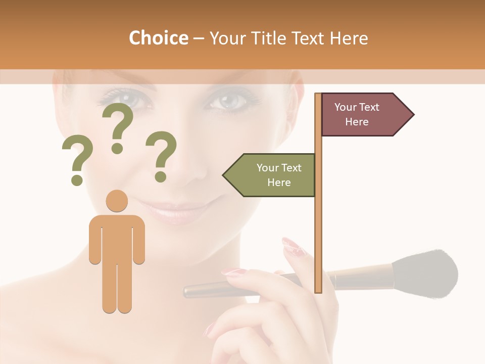 Lips Powder White PowerPoint Template