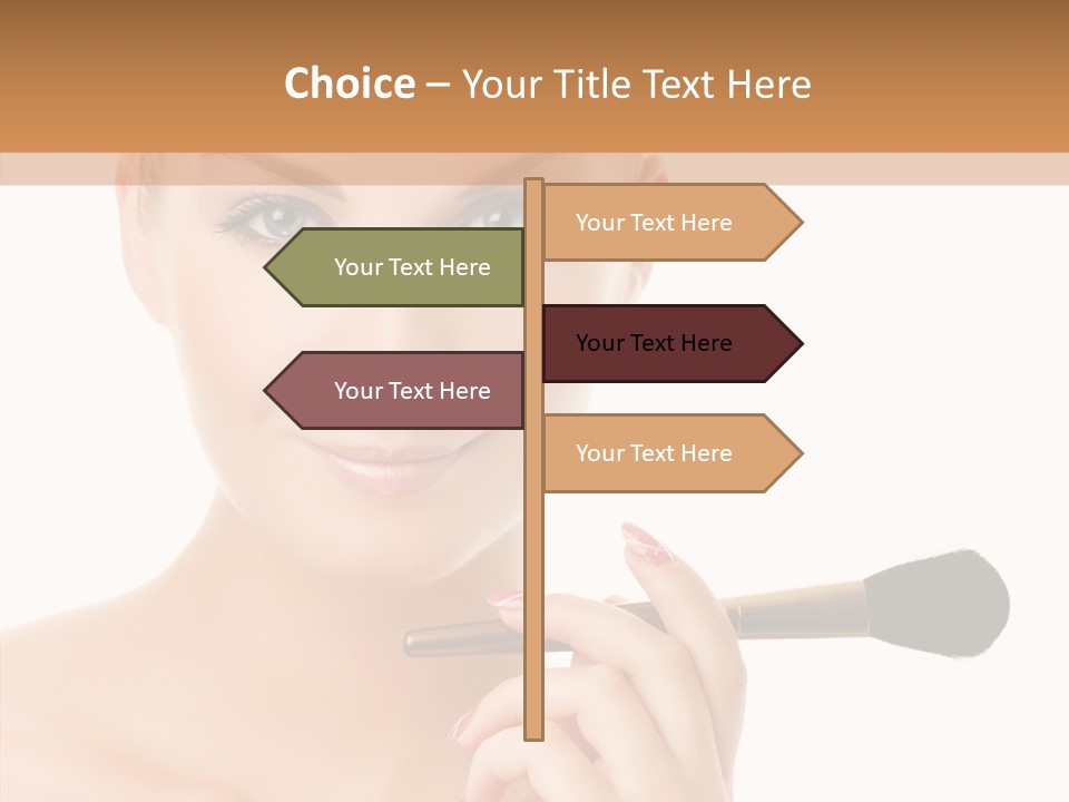 Lips Powder White PowerPoint Template