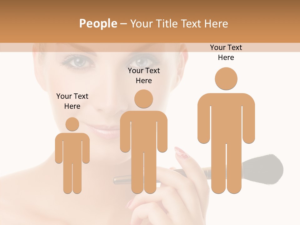 Lips Powder White PowerPoint Template