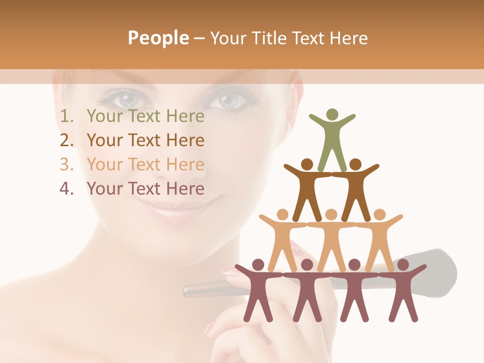 Lips Powder White PowerPoint Template