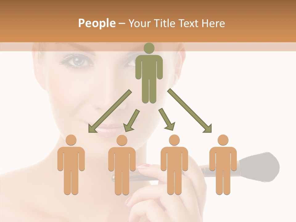 Lips Powder White PowerPoint Template