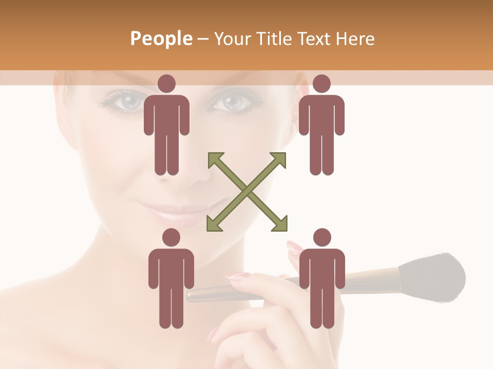 Lips Powder White PowerPoint Template