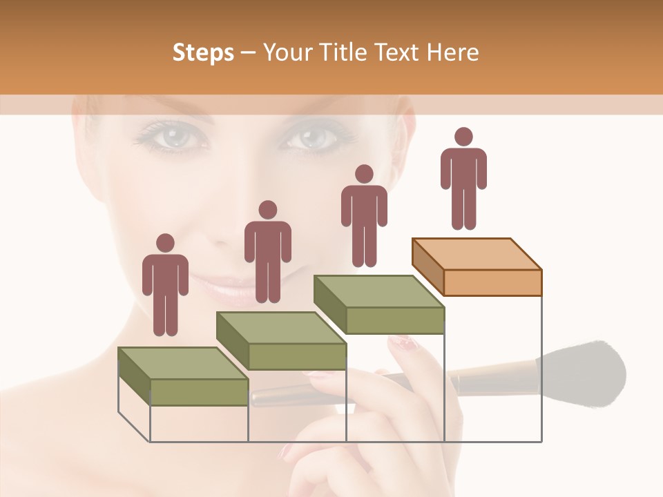 Lips Powder White PowerPoint Template