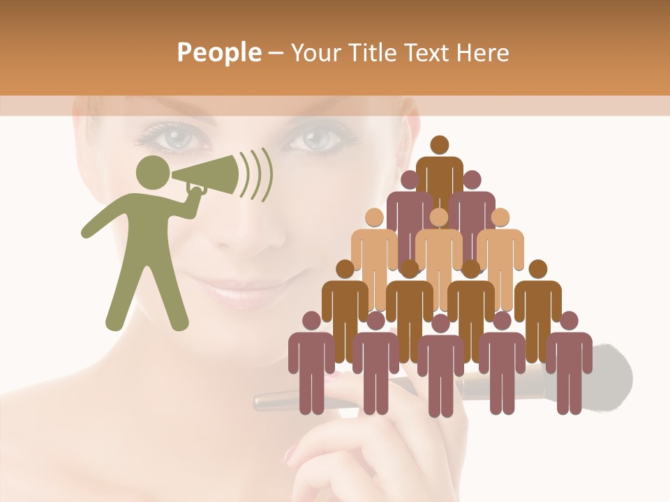 Lips Powder White PowerPoint Template