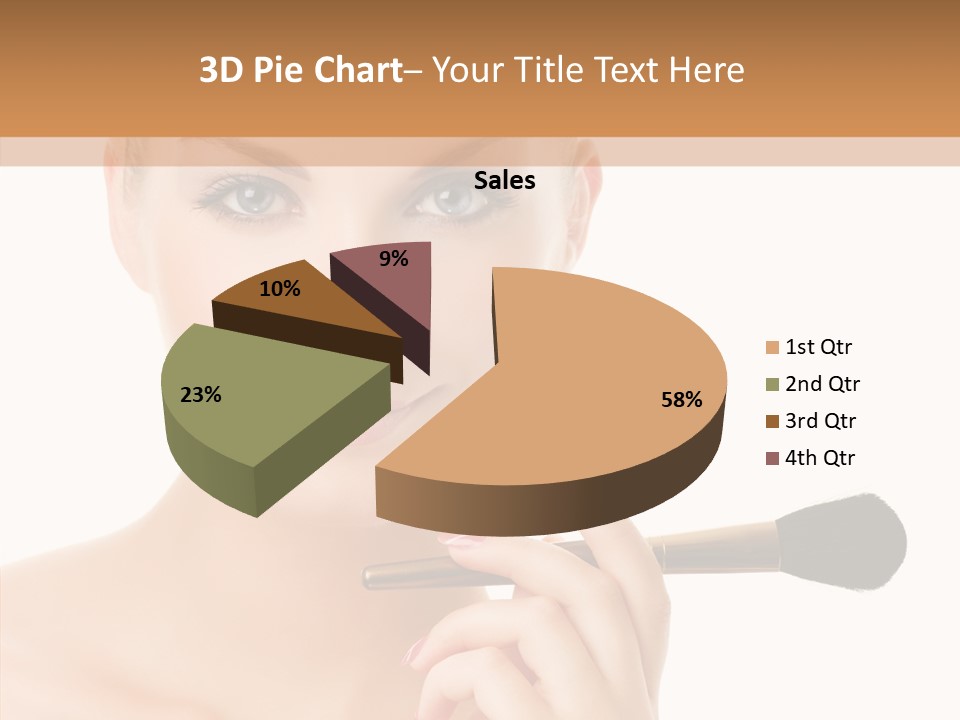 Lips Powder White PowerPoint Template