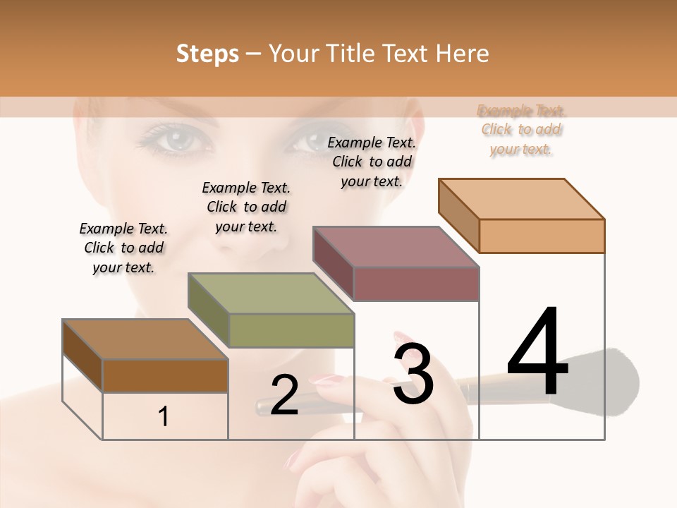 Lips Powder White PowerPoint Template