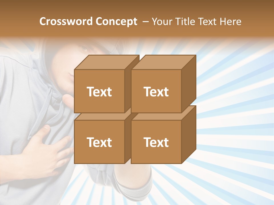 Abstract Caucasian Twist PowerPoint Template