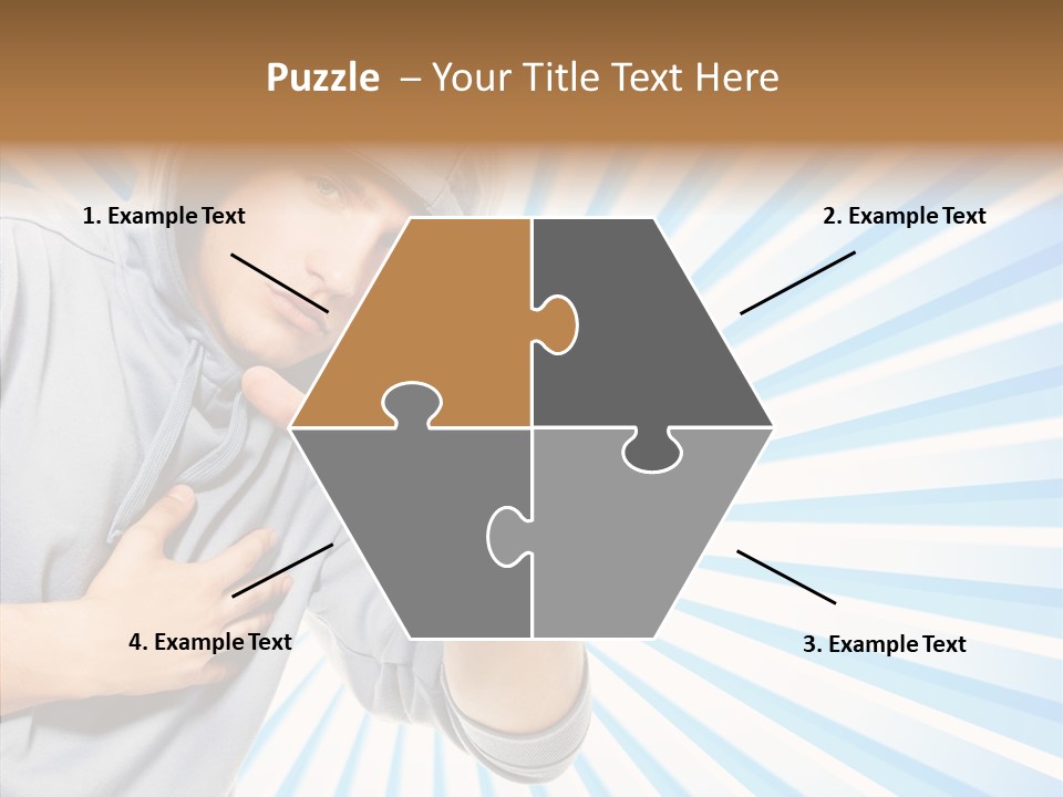 Abstract Caucasian Twist PowerPoint Template