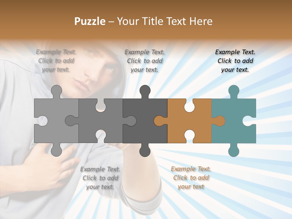 Abstract Caucasian Twist PowerPoint Template