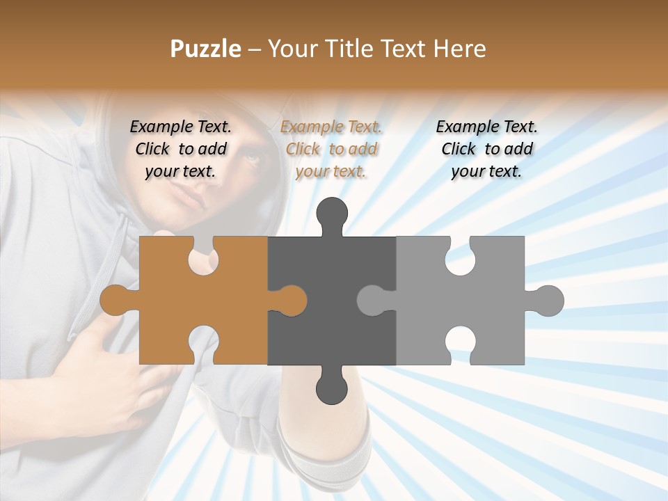 Abstract Caucasian Twist PowerPoint Template