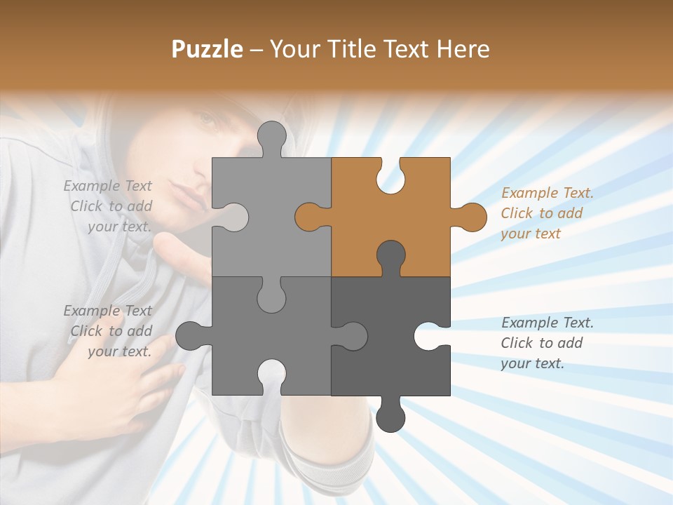 Abstract Caucasian Twist PowerPoint Template