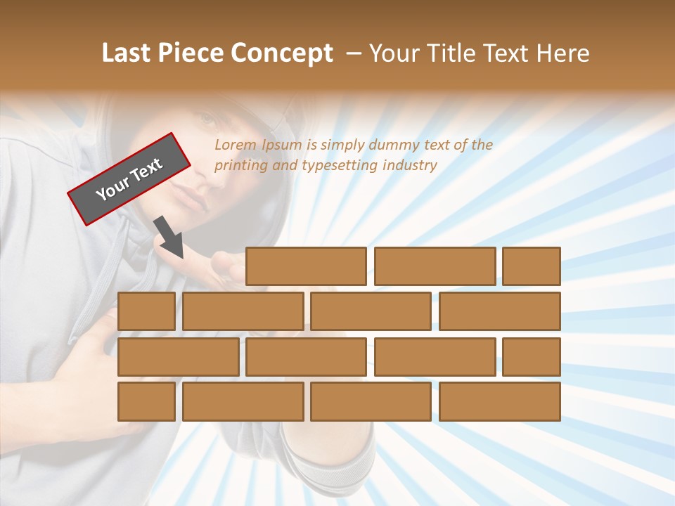 Abstract Caucasian Twist PowerPoint Template