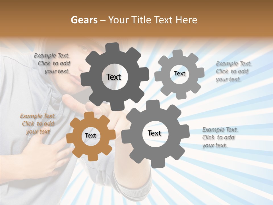 Abstract Caucasian Twist PowerPoint Template